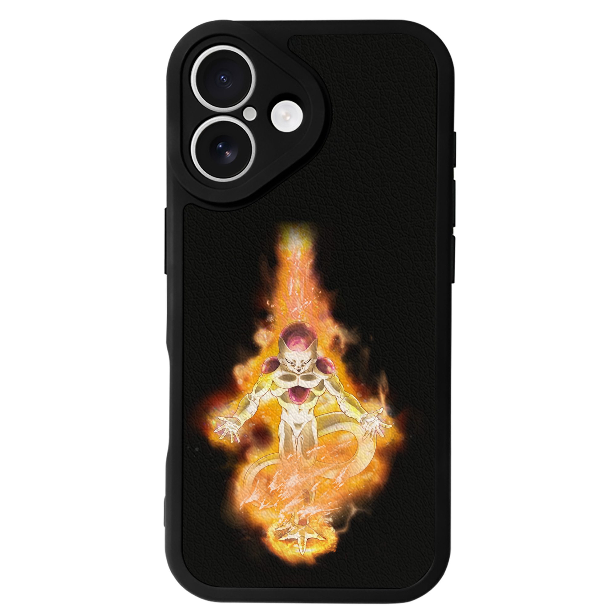 （画像用） ドラゴンボール フリーザ DRAGON BALL Frieza 【iPhone 16シリーズ対応】シリコンスマホケース（レザー調） 材質：シリコン